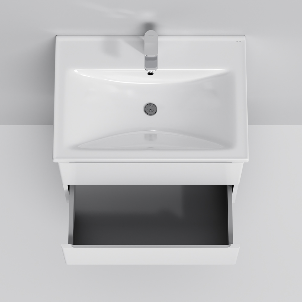 Тумба підвісна AM.PM X - Joy 65 см з умивальником M85-FHX0652-WC0652WG38