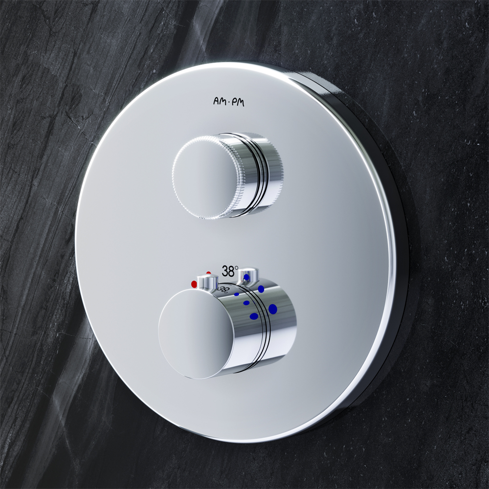 Смеситель для ванны и душа AM.PM Inspire V2.0 с термостатом F50A75700