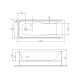 Ванна акрилова AM.PM Gem 150х70 (W90A-150-070W-A)