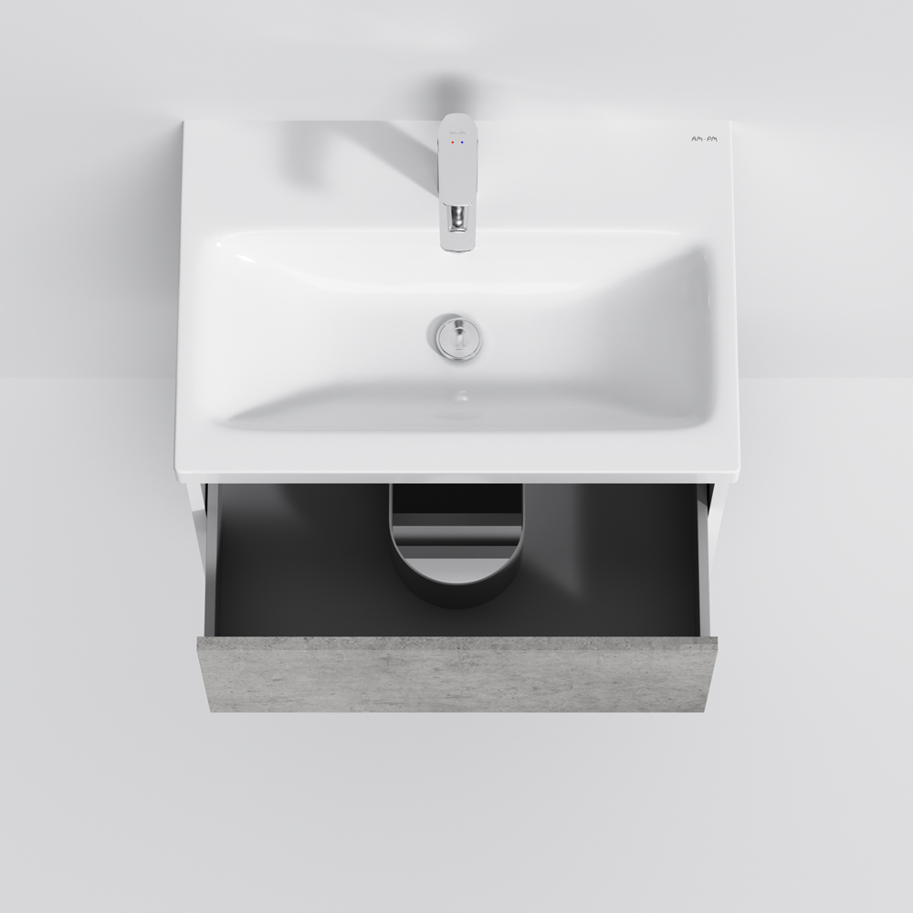 Тумба підвісна AM.P GEM S 60 см з умивальником (M91-FHX0602-WC0602BF38)