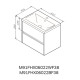 Тумба підвісна AM.P GEM S 60 см з умивальником (M91-FHX0602-WC0602BF38)