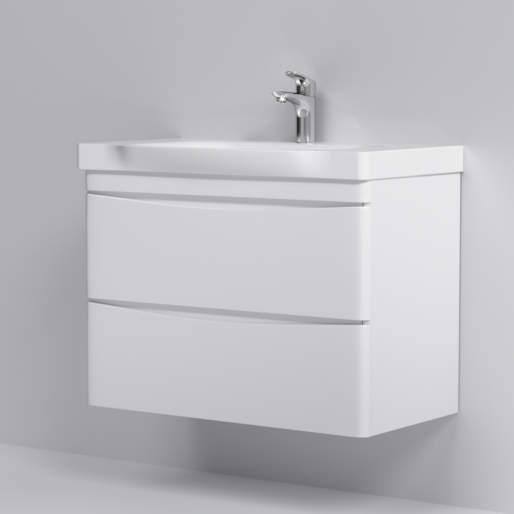Тумба подвесная AM.PM Like 80 см с умывальником (M80-FHX0802-WC0802-38)