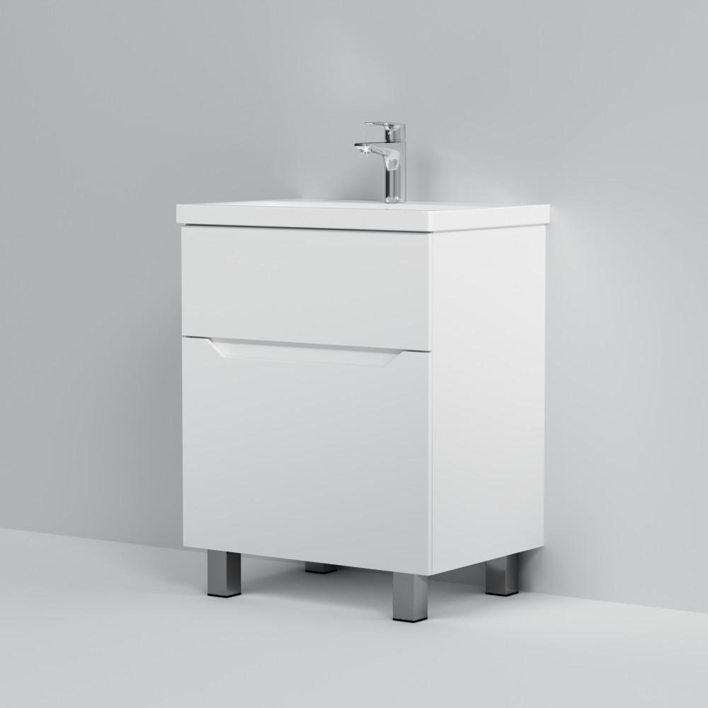 Тумба з раковиною AM.PM GEM S 60 см підлогова M91-FSX0602-WC0602WG38