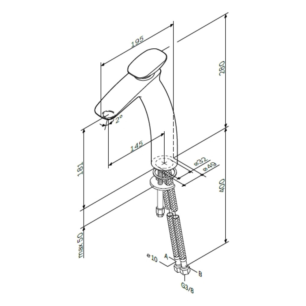 Змішувач для раковини AM.PM Spirit 2.0 F70A92000