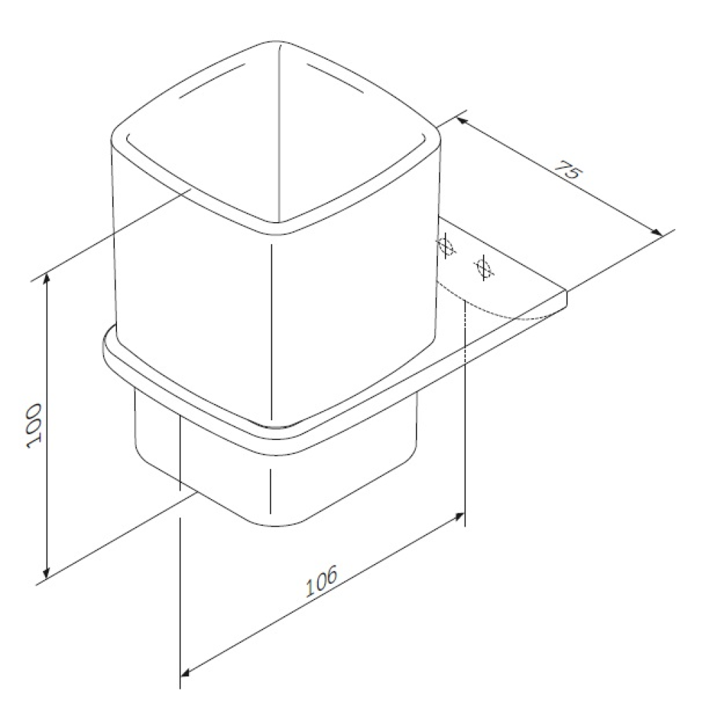 Стакан для ванної AM.PM Inspire 2.0 A50A34300