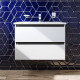 Тумба подвесная AM.PM X-Joy 80 см белый глянец с умывальником (M85-FHX0802-WC0802WG38)