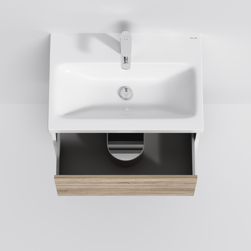 Тумба підвісна AM.PM GEM S 60 см з умивальником M91-FHX0602-WC0602WF38