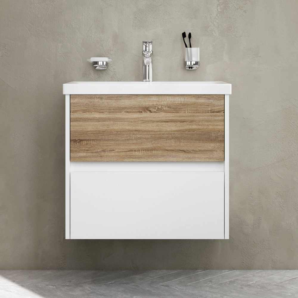 Тумба підвісна AM.PM GEM S 60 см з умивальником M91-FHX0602-WC0602WF38