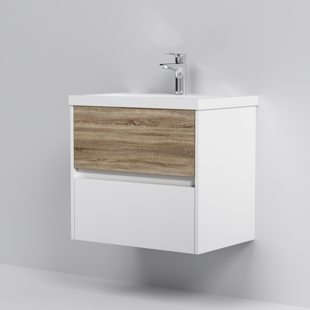 Тумба підвісна AM.PM GEM S 60 см з умивальником M91-FHX0602-WC0602WF38