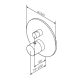 Смеситель для душа AM.PM Like с термостатом F8075600