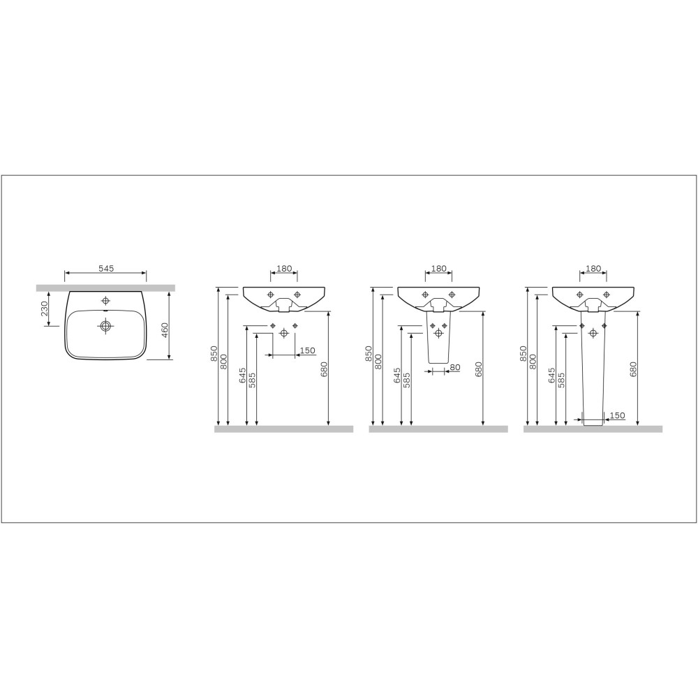 Пьедестал AM.PM INSPIRE (C504910WH)