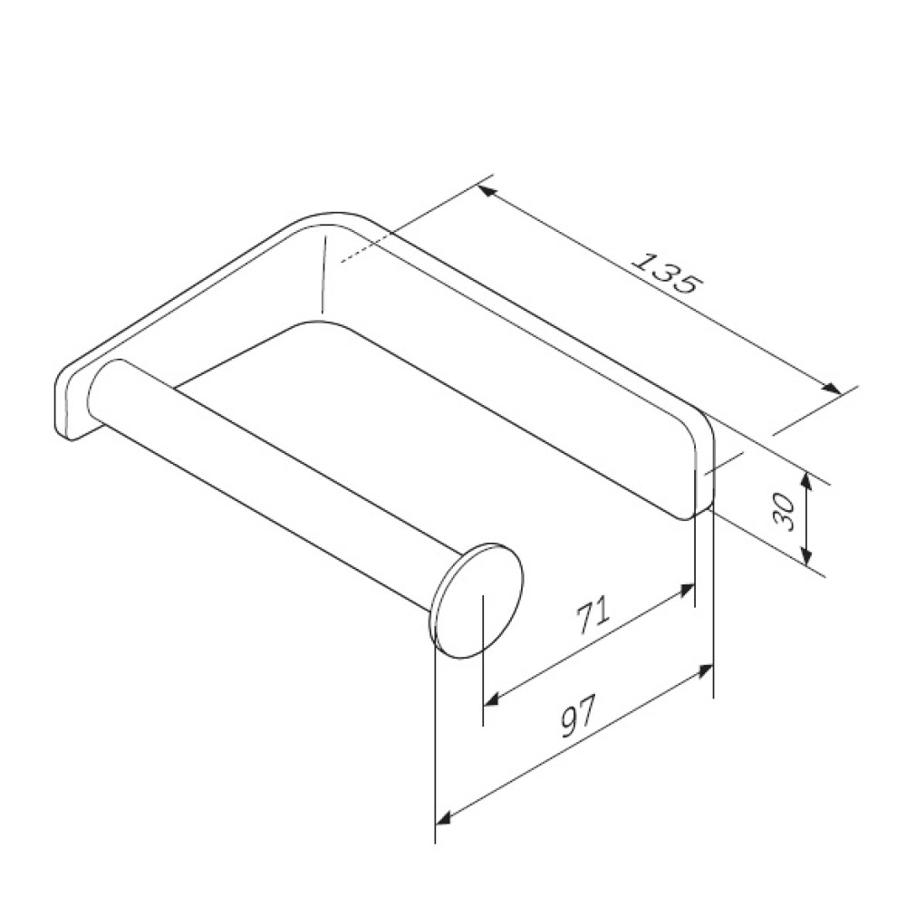 Тримач для туалетного паперу AM.PM Inspire 2.0 A50A34100