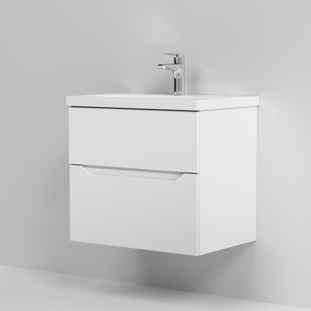 Тумба с раковиной AM.PM GEM S подвесная 60 см M91-FHX0602-WC0602WG38