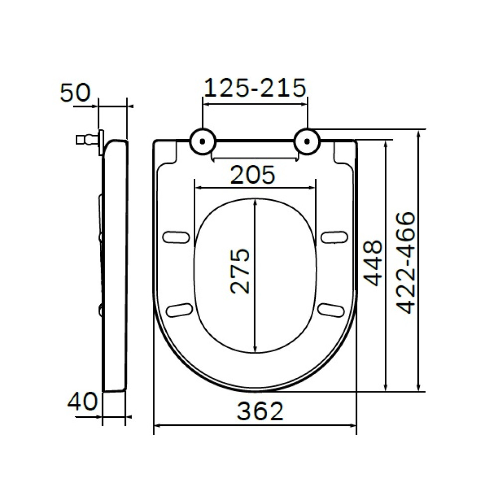 Сидіння для унітазу AM.PM Spirit C707855WH Soft Close (C707855WH)