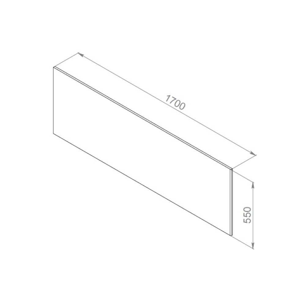 Панель для ванни AM.PM Inspire 2.0 170х75 см фронтальна W52A-170-075W-P