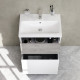 Тумба підлогова AM.PM GEM S 60 см з умивальником M91-FSX0602-WC0602BF38