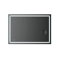 Зеркало AM.PM Gem с LED-подсветкой, часами и линзой M91AMOX1003WG38