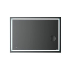 Зеркало AM.PM Gem с LED-подсветкой, часами и линзой M91AMOX1003WG38