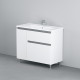 Тумба підлогова AM.PM X - Joy 100 см лівобічна з умывальником (M85-FSL10026-WC10026WG38)