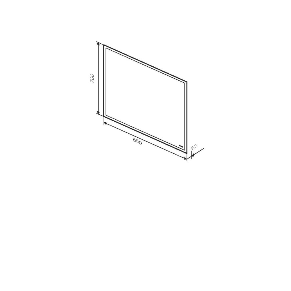 Зеркало AM.PM Gem 65 см с LED-подсветкой (M91AMOX0651WG38)