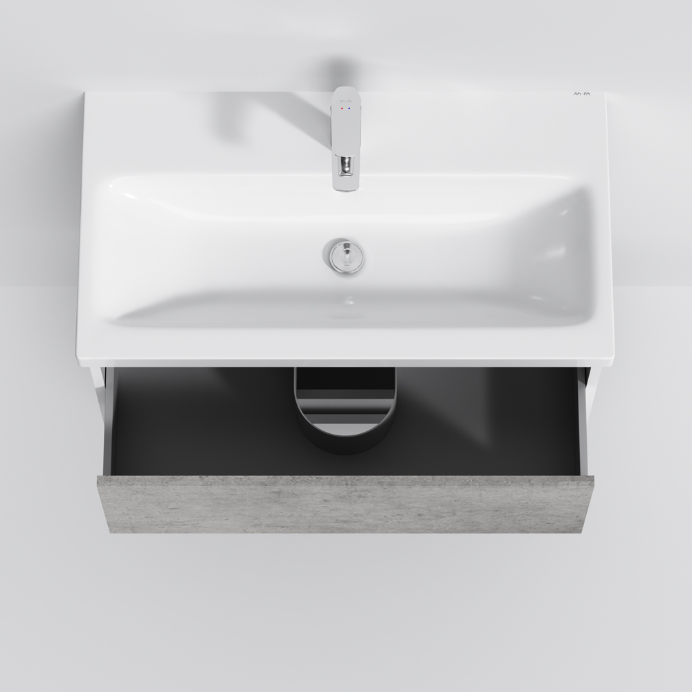 Тумба підвісна AM.PM GEM S 75 см з умивальником M91-FHX0752-WC0752BF38