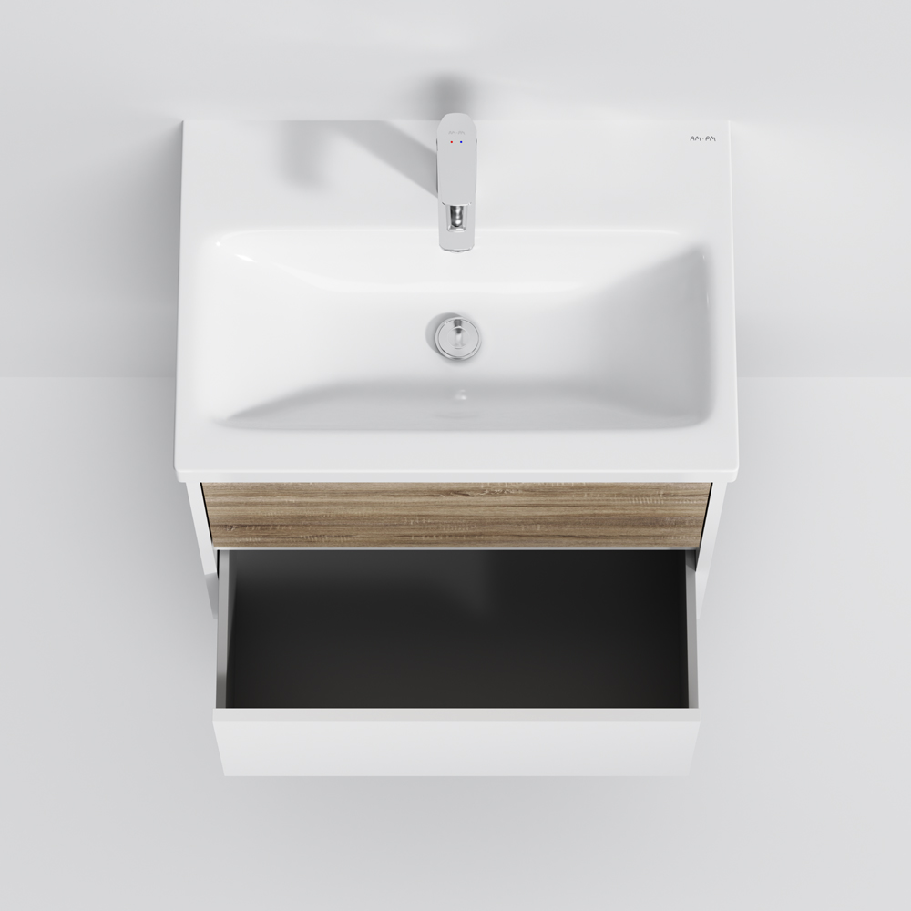 Тумба підвісна AM.PM GEM S 60 см з умивальником M91-FHX0602-WC0602WF38