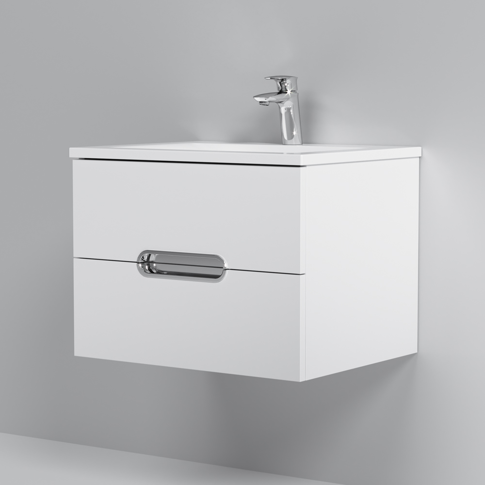Тумба підвісна AM.PM Spirit 60 см з умивальником (M70-FUX0602-WC0602-38)