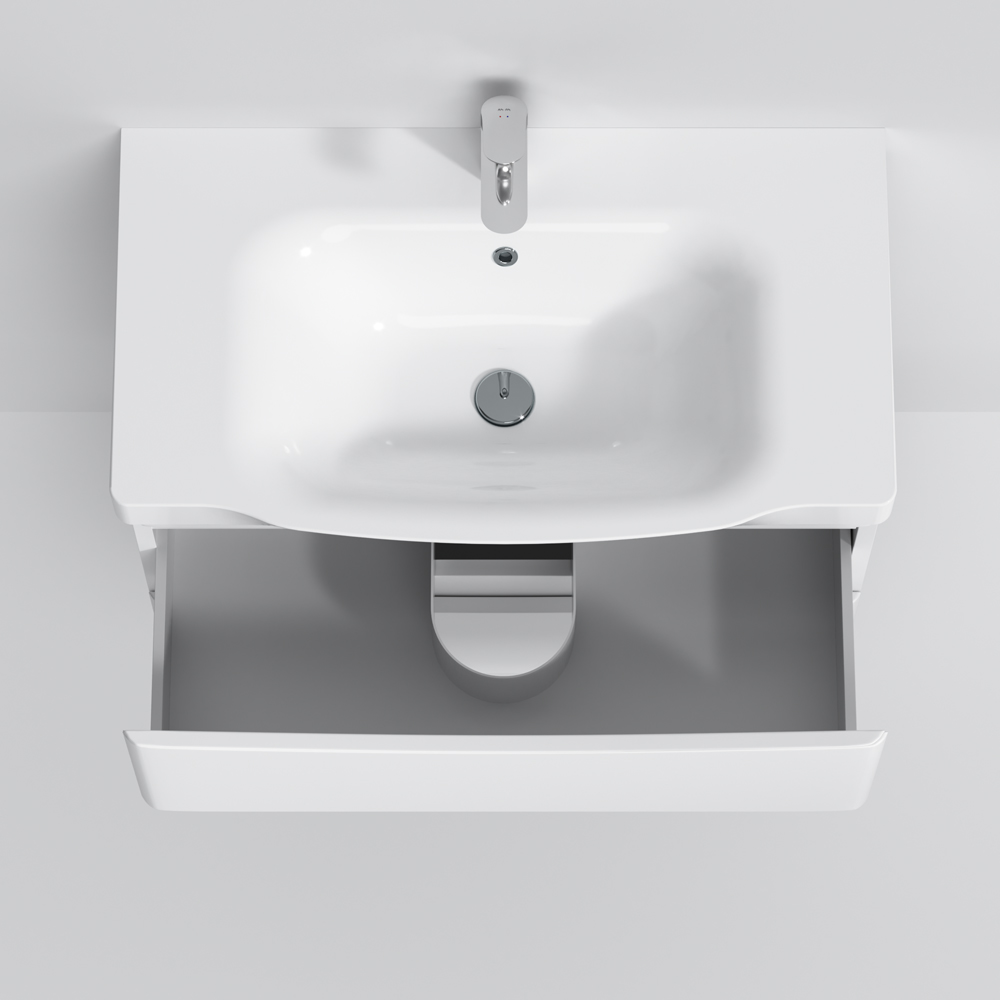 Тумба подвесная AM.PM Like 80 см с умывальником (M80-FHX0802-WC0802-38)