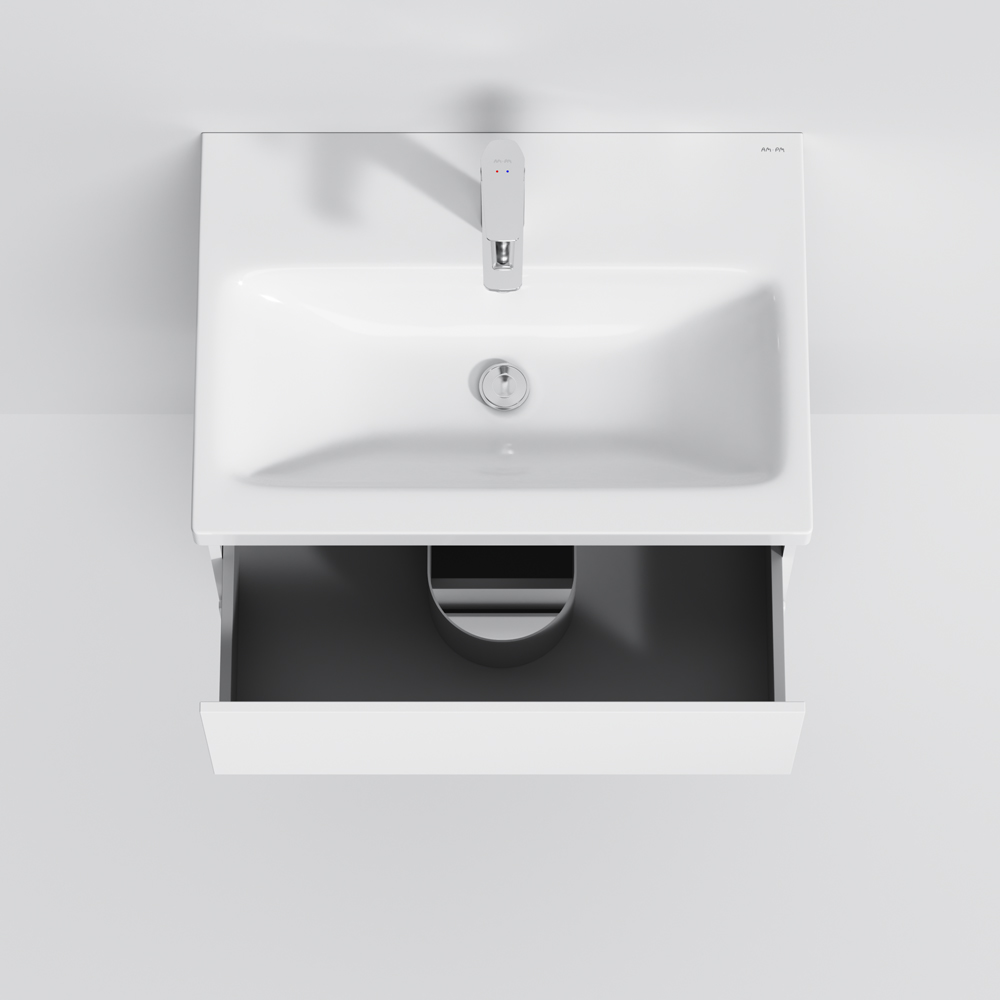 Тумба с раковиной AM.PM GEM S подвесная 60 см M91-FHX0602-WC0602WG38