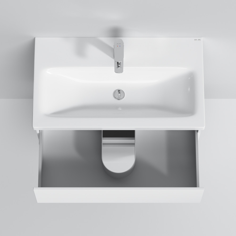 Тумба с раковиной AM.PM GEM S подвесная 75 см M91-FHX0752-WC0752WG38