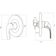 Змішувач для душу AM.PM Sense F7575000