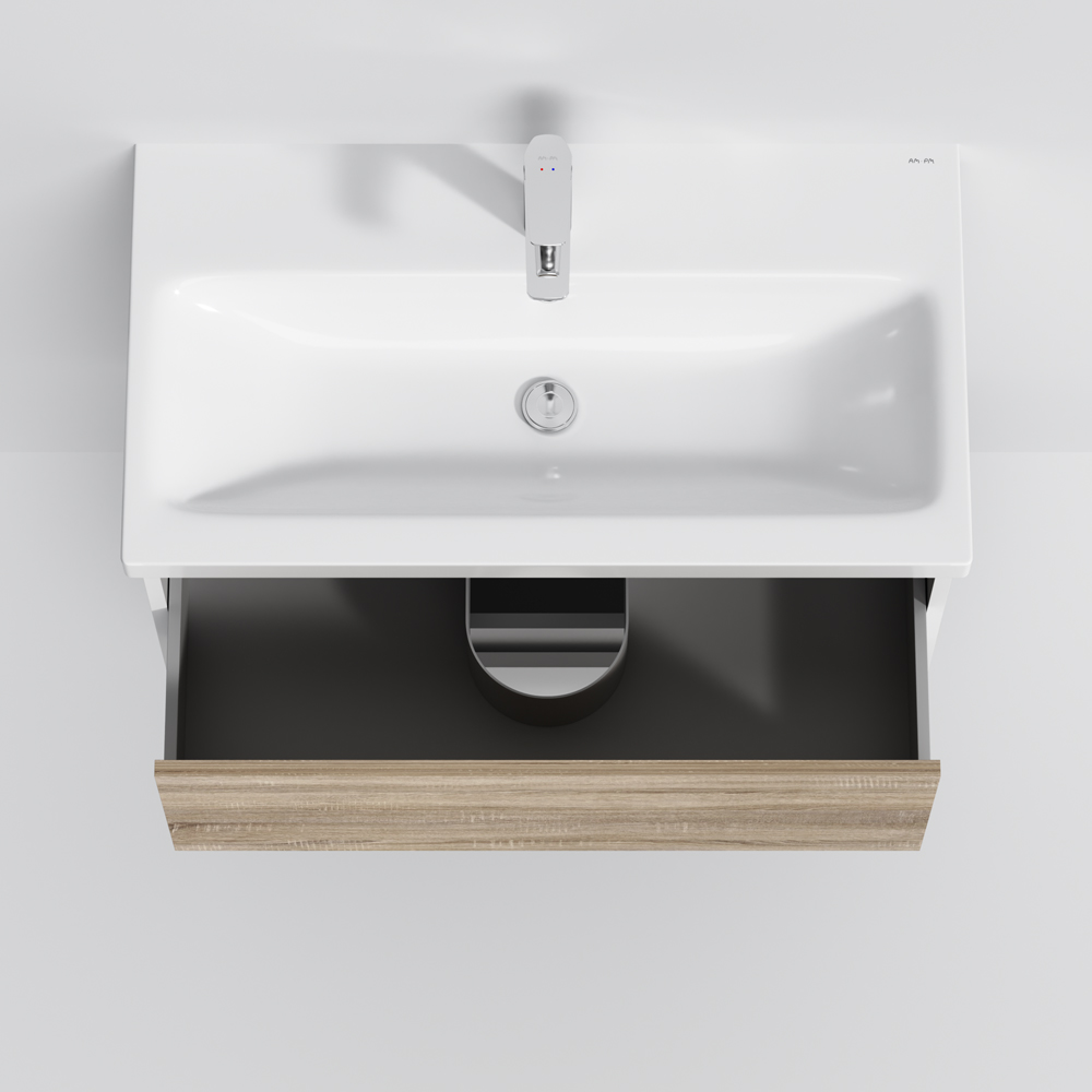 Тумба підвісна AM.PM GEM S 75 см з умивальником M91-FHX0752-WC0752WF38
