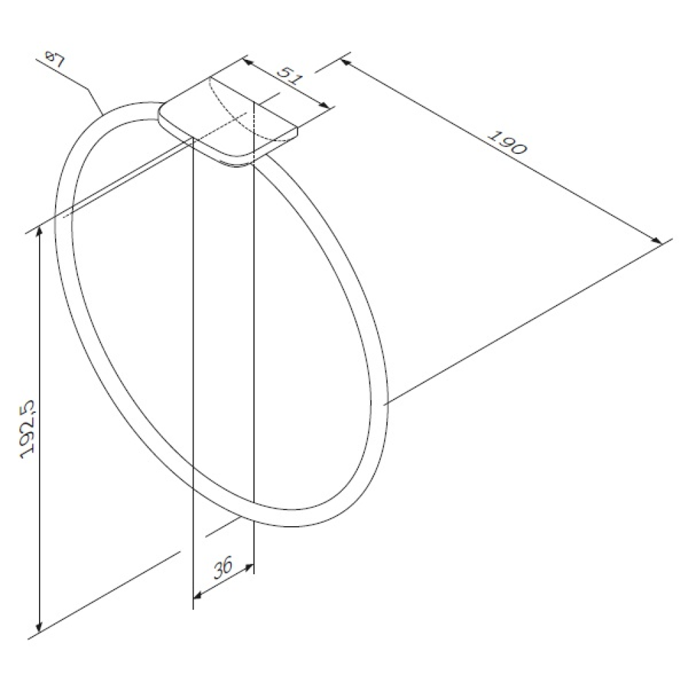 Кільце для рушників AM.PM Inspire 2.0 A50A34400
