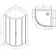 Душевая кабина AM.PM Gem 1/4 Round W90UG-401-8080-MT