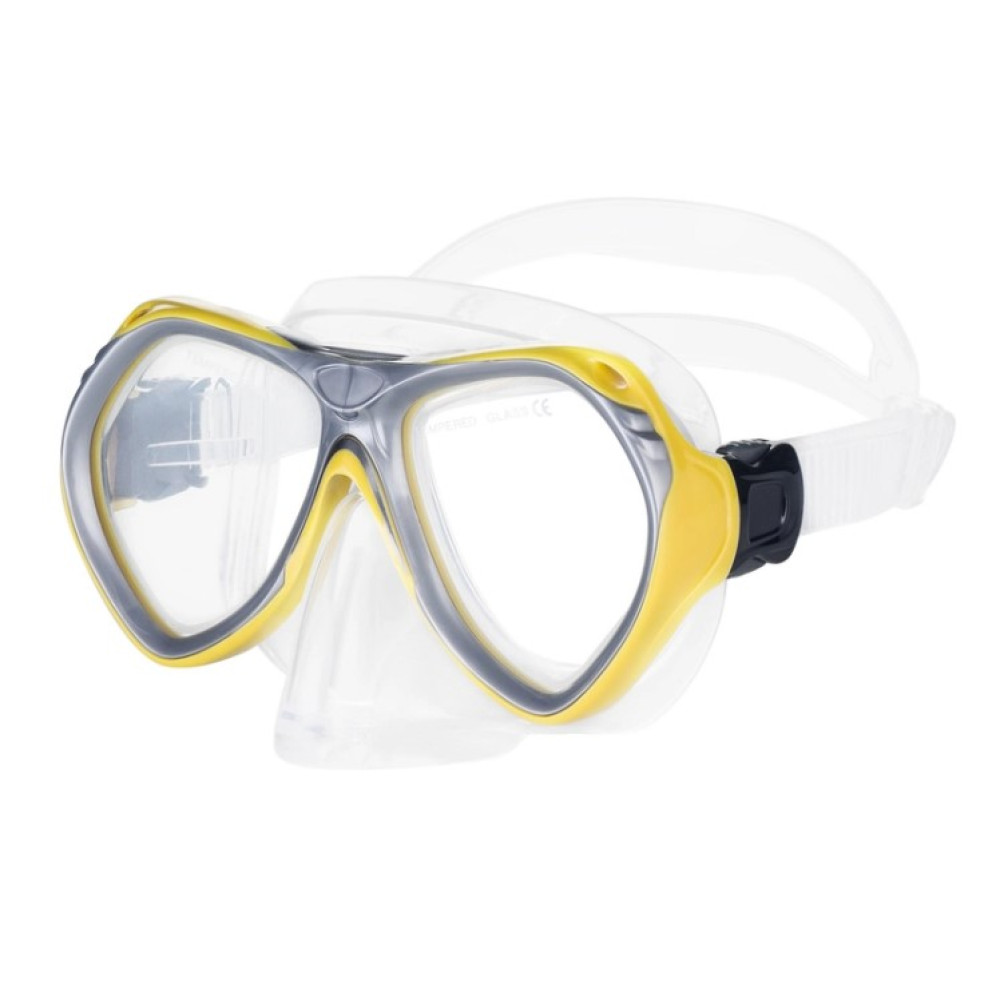 Набір маска і трубка Aqua Speed ​​AURA + EVO 5574 жовтий OSFM 5908217655745