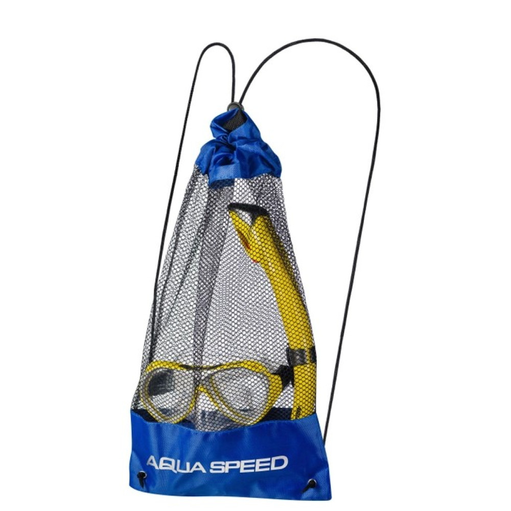 Набір маска і трубка Aqua Speed ​​AURA + EVO 5574 жовтий OSFM 5908217655745