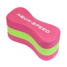 Колобашка для плавания Aqua Speed JUNIOR 3 LAYERS PULL BUOY 6779 Уни розовый, зеленый 20x8x10cм 5908217667793