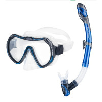 Набір маска і трубка Aqua Speed ​​JAVA + ELBA 8205 синій OSFM 5908217682055