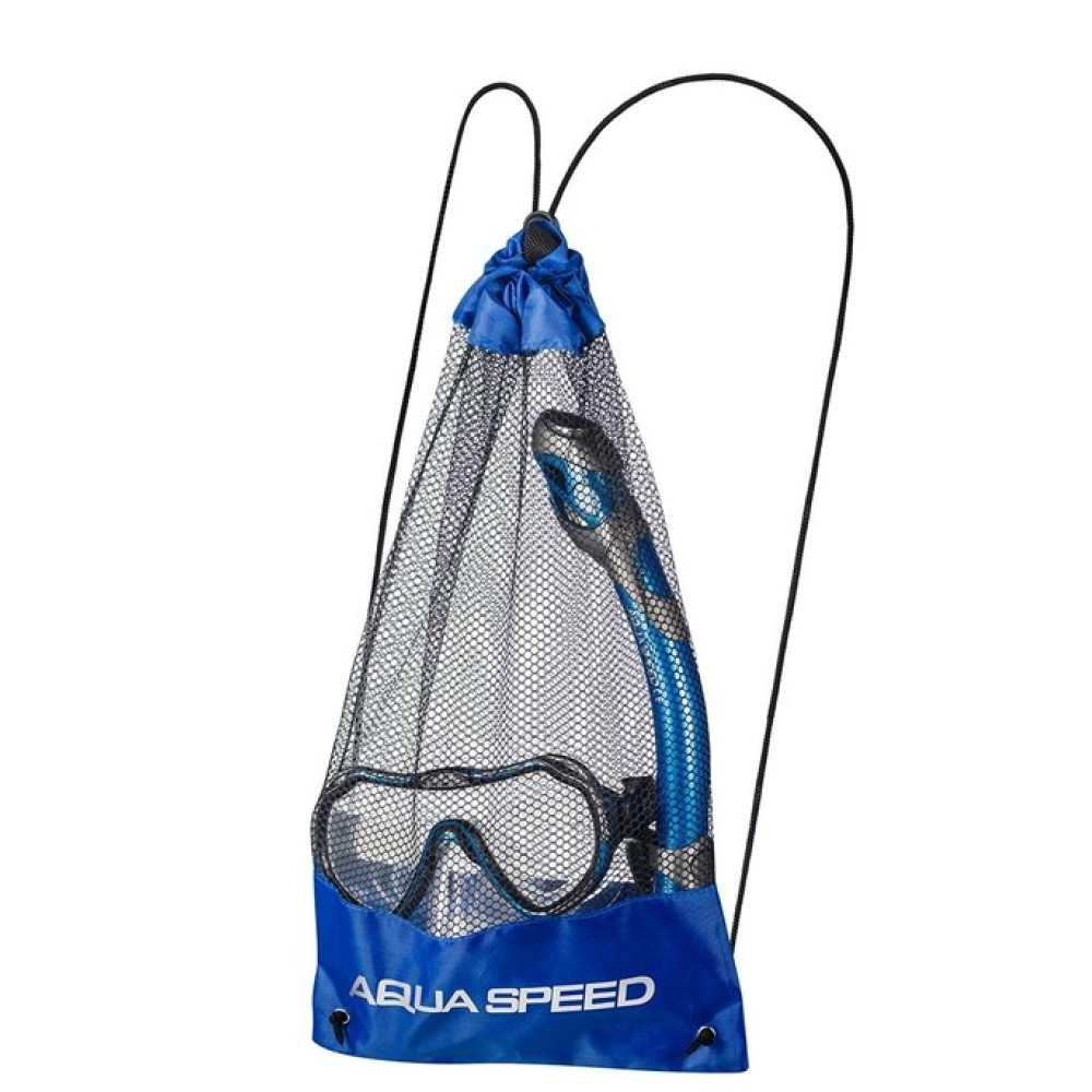 Набір маска і трубка Aqua Speed ​​JAVA + ELBA 8205 синій OSFM 5908217682055