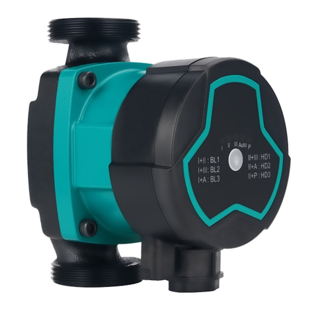 Циркуляційний насос Aquatica GPA25-8/130 III енергозберігаючий, 5-60Вт Hmax 8м Qmax 63л/хв Ø1½" 130мм + гайки (774062)
