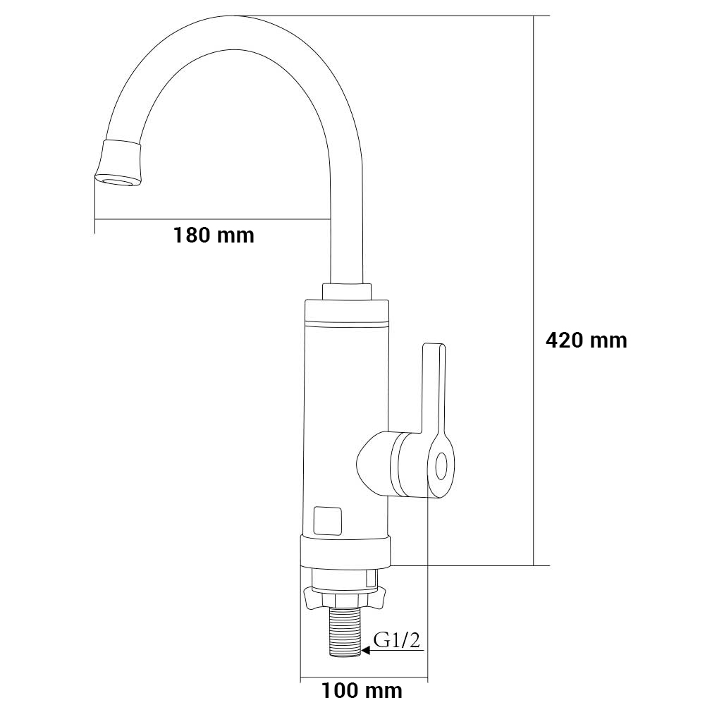 Кран-водонагреватель проточный Aquatica HZ-6B143C 3.0 кВт (9791110)