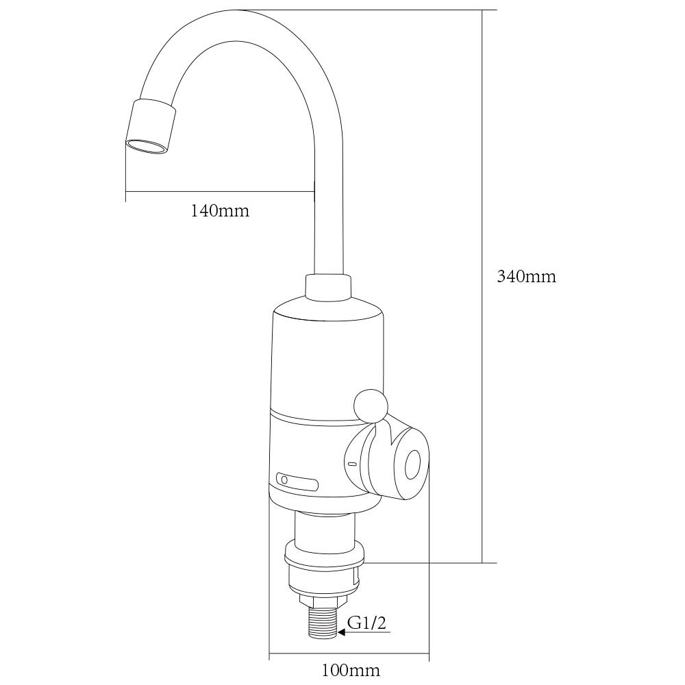 Кран-водонагреватель проточный Aquatica NZ-6B142W 3.0 кВт (9797113)