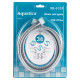 Шланг для ручного душа Aquatica 1/2" SS усиленный хромированный растяжной с подшипником 150-210 см (9792010)