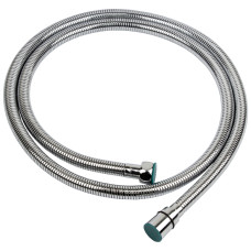 Шланг для ручного душа Aquatica 1/2" SS усиленный хромированный растяжной с подшипником 150-210 см (9792010)