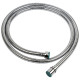 Шланг для ручного душа Aquatica 1/2" SS усиленный хромированный растяжной с подшипником 150-210 см (9792010)