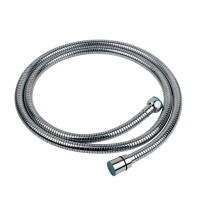 Шланг для ручного душу Aquatica 1/2" SS хромований розтяжний з підшипником 150-210 см (9792020)