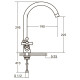 Змішувач для кухні Aquatica PL-4B455C 9777130