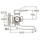 Смеситель для ванны AQUATICA HK-2C130C 9732210