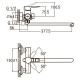 Змішувач для ванни AQUATICA HK-2C230C 9732220