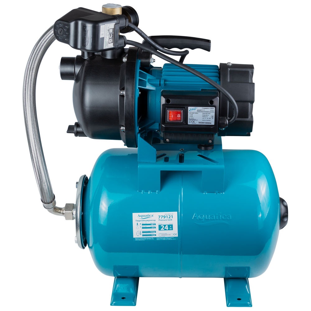 Насосная станция AquaticaLeo EKJ-1202PA5/UA 1.2КВт Hmax 48м Qmax 80л/мин 775309/24